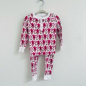 Roller Rabbit Pink Monkey Pajama Set 2T
